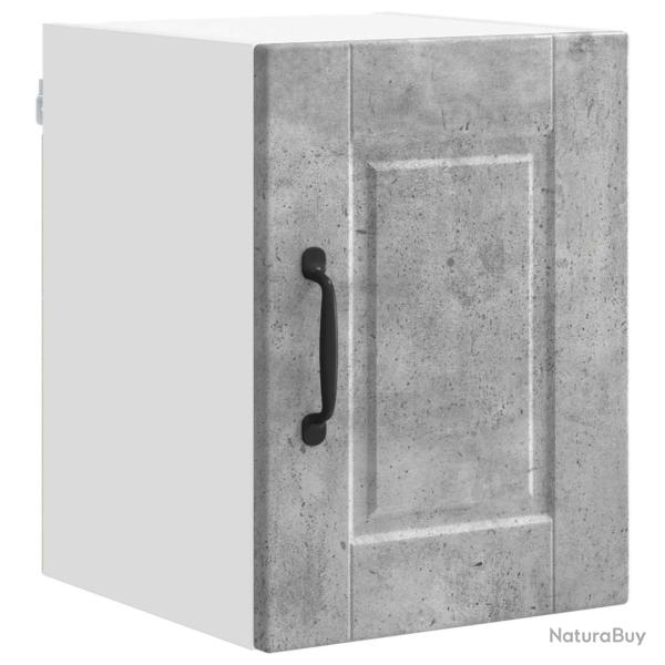 Armoire murale de cuisine moderne rangement pratique 30 x 31 x 40 cm en bois d'ing�nierie gris b�to