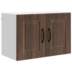 Armoire de cuisine moderne murale avec 2 &eacute;tag&egrave;res et 2 portes 60 x 31 x 40 cm en bois d'ing&eacute;nierie