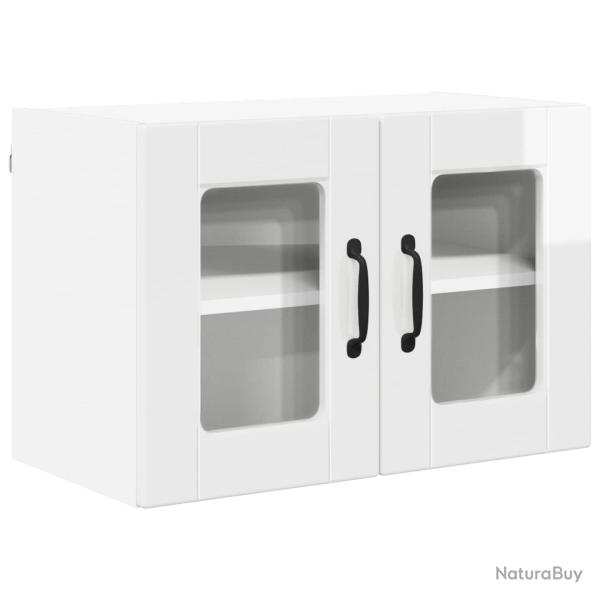 Armoire murale de cuisine moderne rangement pratique 60 x 31 x 40 cm en bois d'ing�nierie blanc 02_