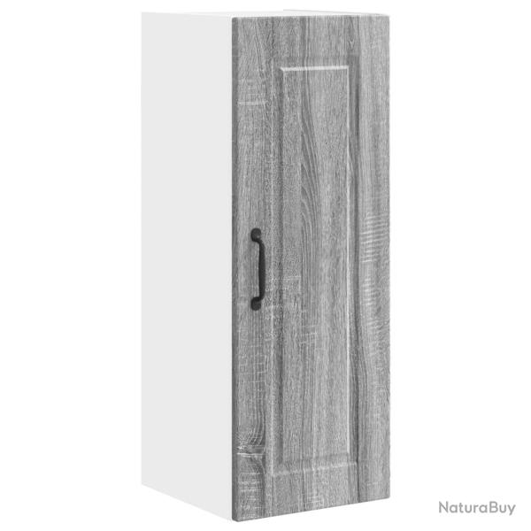 Armoire de cuisine moderne mural rangement efficace 30 x 31 x 80 cm en bois d'ing�nierie gris sonom