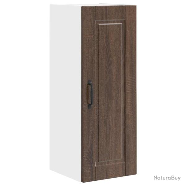 Armoire murale de cuisine moderne rangement efficace 30 x 31 x 80 cm en bois d'ing�nierie ch�ne bru