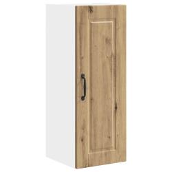 Armoire de cuisine murale moderne rangement optimis&eacute; 30 x 31 x 80 cm en bois d'ing&eacute;nierie ch&ecirc;ne art