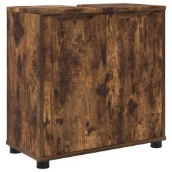 Armoire de lavabo moderne avec rangement pour salle de bain 60 x 30 x 60 cm en bois d'ing&eacute;nierie ch