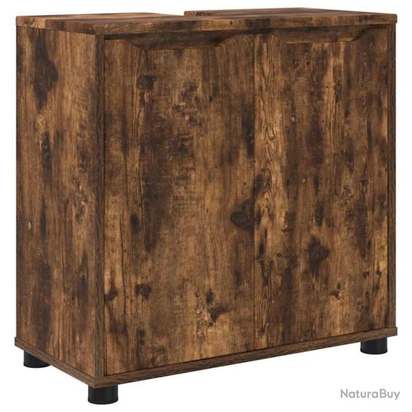 Armoire de lavabo moderne avec rangement pour salle de bain 60 x 30 x 60 cm en bois d'ing�nierie ch