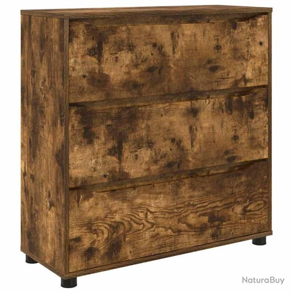 Armoire de rangement rectangulaire design minimaliste salon chambre 80 x 31 x 81 cm en bois d'ing�n