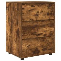 Armoire de rangement minimaliste style &eacute;pur&eacute; 60 x 48 x 81 cm avec tiroirs fonctionnels en bois d'in