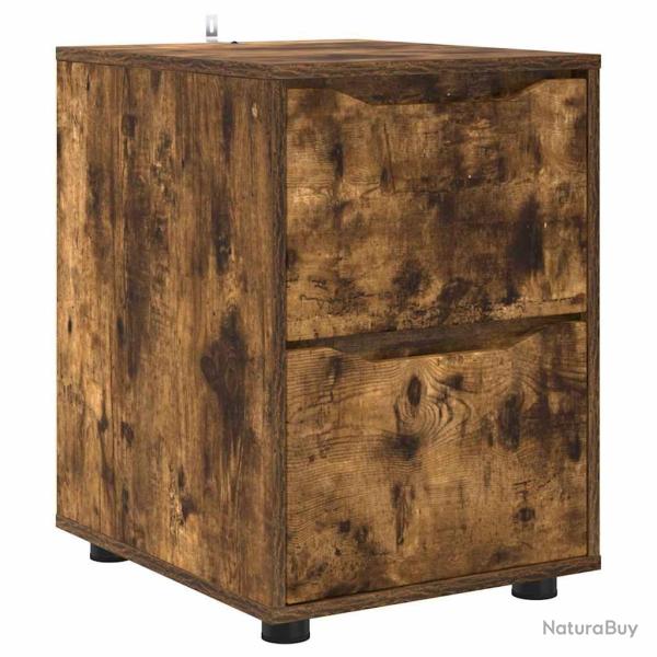 Armoire de rangement minimaliste �pur� 40 x 48 x 57 cm avec tiroirs fonctionnels en bois d'ing�nier
