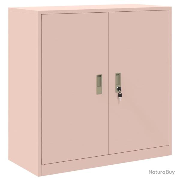 Armoire de rangement moderne polyvalente 90 x 40 x 90 cm portes verrouillables style industriel en