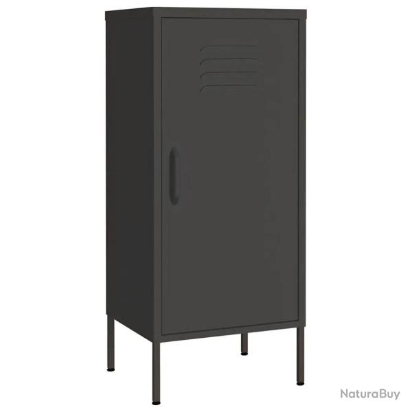 Armoire de rangement anthracite 42,5 x 35 x 101,5 cm avec 2 �tag�res r�glables durable style modern