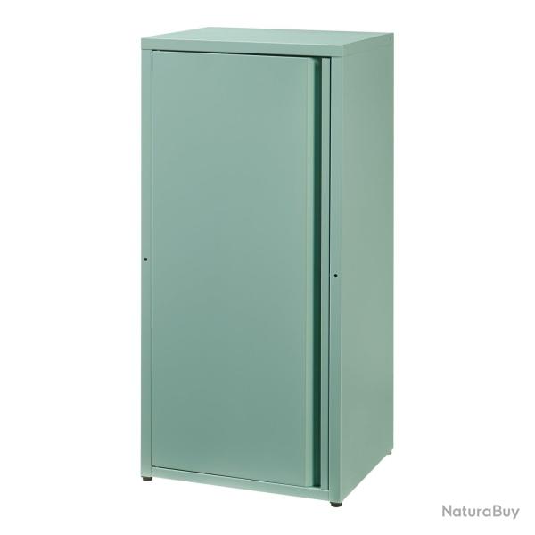 Armoire �tag�re meuble de rangement m�tallique acier 88 x 40 x 35 cm vert menthe 03_0008909