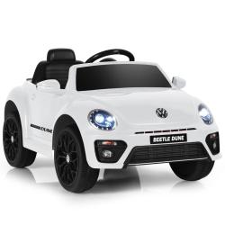 Voiture &eacute;lectrique pour enfants 95 x 56 x 47 cm t&eacute;l&eacute;commande s&eacute;curis&eacute;e autonomie 1 &agrave; 2 h style Volk