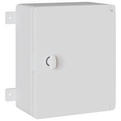 Armoire de contr&ocirc;le moderne polyvalente 47 x 20 x 60 cm usage int&eacute;rieur ext&eacute;rieur en plastique gris