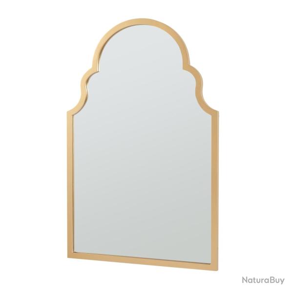 Miroir d�coration moderne design mural MDF 90 x 60 cm or 03_0010178