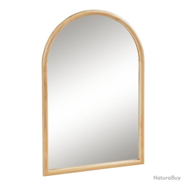 Miroir d�coration moderne design mural 90 x 60 cm naturel 03_0010183