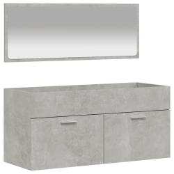 Armoire de bain murale avec miroir grand espace de rangement 100 x 38,5 x 46 cm en bois d'ing&eacute;nieri