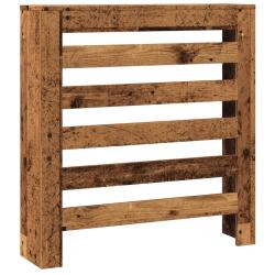 Cache-radiateur horizontal moderne pratique &eacute;tag&egrave;re 78 x 20 x 82 cm en bois d'ing&eacute;nierie vieux bois