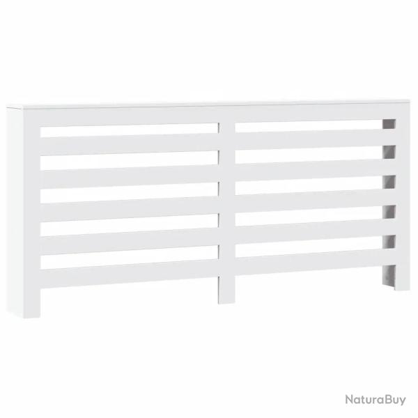 Cache-radiateur moderne pratique �tag�re salon 175 x 20 x 82 cm en bois d'ing�nierie blanc 02_00497