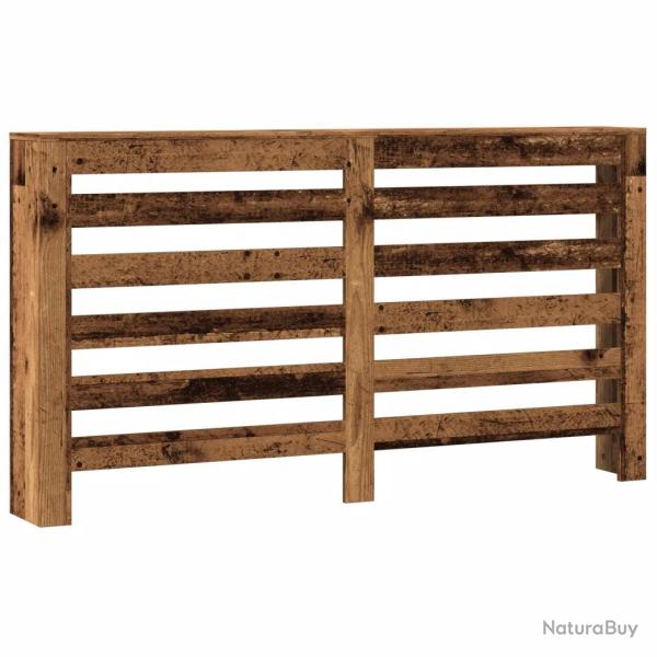 Cache-radiateur moderne avec �tag�re pratique 149 x 20 x 82 cm en bois d'ing�nierie vieux bois 02_0