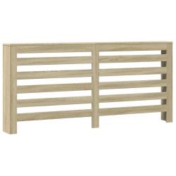 Cache-radiateur moderne &eacute;tag&egrave;re pratique 175 x 20 x 82 cm en bois d'ing&eacute;nierie ch&ecirc;ne sonoma 02_0049