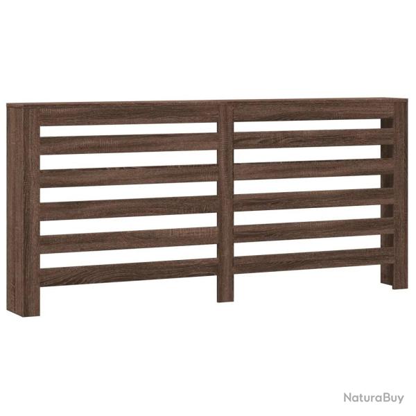 Cache-radiateur �tag�re moderne design 175 x 20 x 82 cm en bois d'ing�nierie ch�ne marron 02_0049795