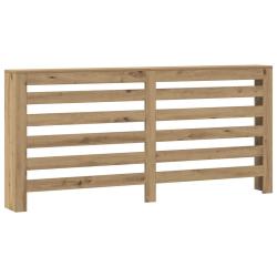 Cache-radiateur moderne pratique &eacute;tag&egrave;re 175 x 20 x 82 cm en bois d'ing&eacute;nierie ch&ecirc;ne artisanal 02_0