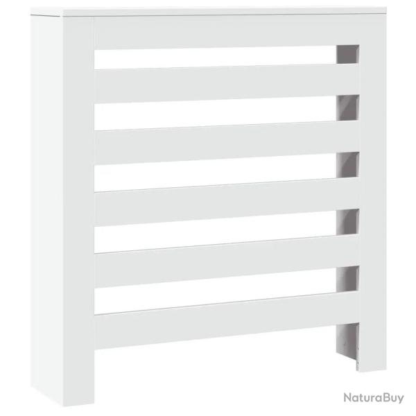 Cache-radiateur moderne pratique avec �tag�re design 78 x 20 x 82 cm en bois d'ing�nierie blanc 02_