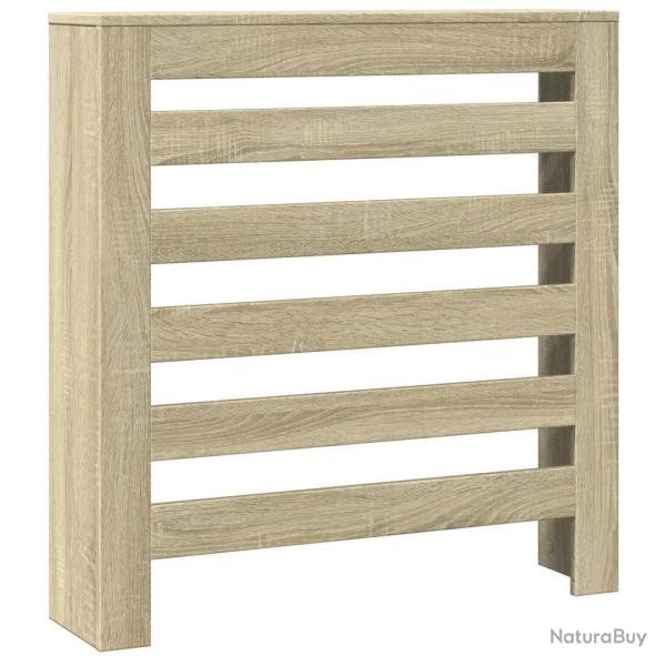 Cache-radiateur moderne avec �tag�re d�corative 78 x 20 x 82 cm en bois d'ing�nierie ch�ne sonoma 0