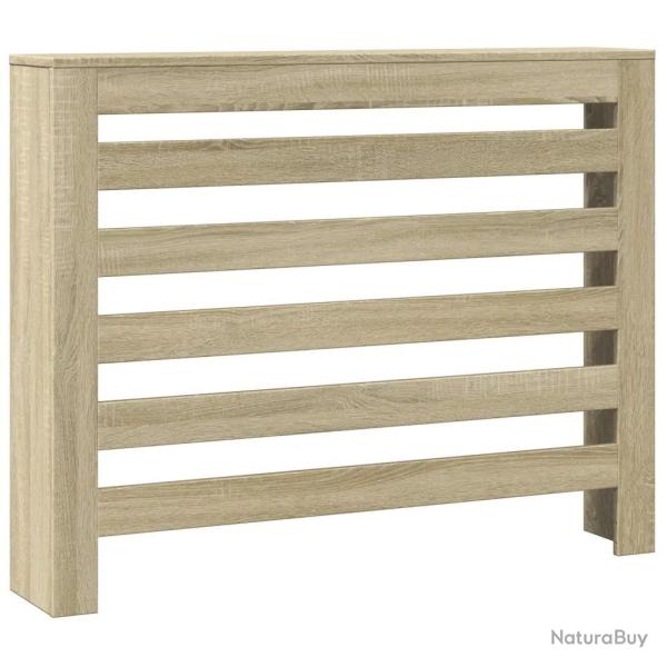 Cache-radiateur �tag�re d�corative moderne 104 x 20 x 82 cm en bois d'ing�nierie ch�ne sonoma 02_00