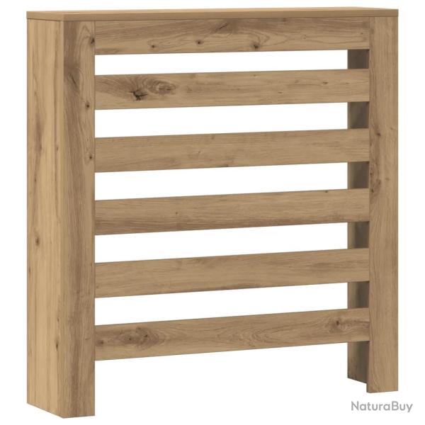 Cache-radiateur moderne avec �tag�re pratique 78 x 20 x 82 cm en bois d'ing�nierie ch�ne artisanal