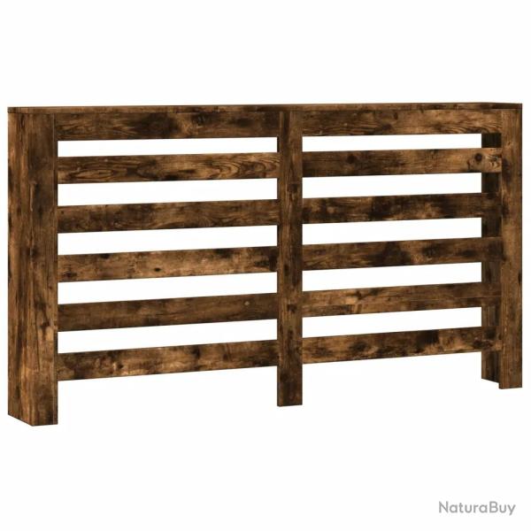 Cache-radiateur moderne avec �tag�re 149 x 20 x 82 cm en bois d'ing�nierie ch�ne fum� 02_0049784