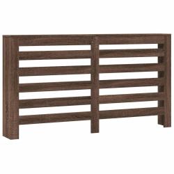 Cache-radiateur moderne &agrave; lattes 149 x 20 x 82 cm espace d&eacute;coratif pratique en bois d'ing&eacute;nierie ch