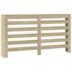 Cache-radiateur moderne horizontal pratique pour salon 149 x 20 x 82 cm en bois d'ing&eacute;nierie ch&ecirc;ne