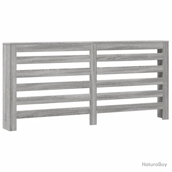 Cache-radiateur moderne pratique �tag�re 175 x 20 x 82 cm en bois d'ing�nierie sonoma gris 02_00497
