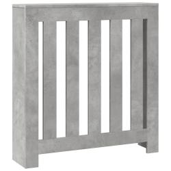 Cache-radiateur moderne utile &eacute;tag&egrave;re 78 x 20 x 82 cm en bois d'ing&eacute;nierie gris b&eacute;ton 02_0049810