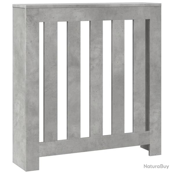Cache-radiateur moderne utile �tag�re 78 x 20 x 82 cm en bois d'ing�nierie gris b�ton 02_0049810