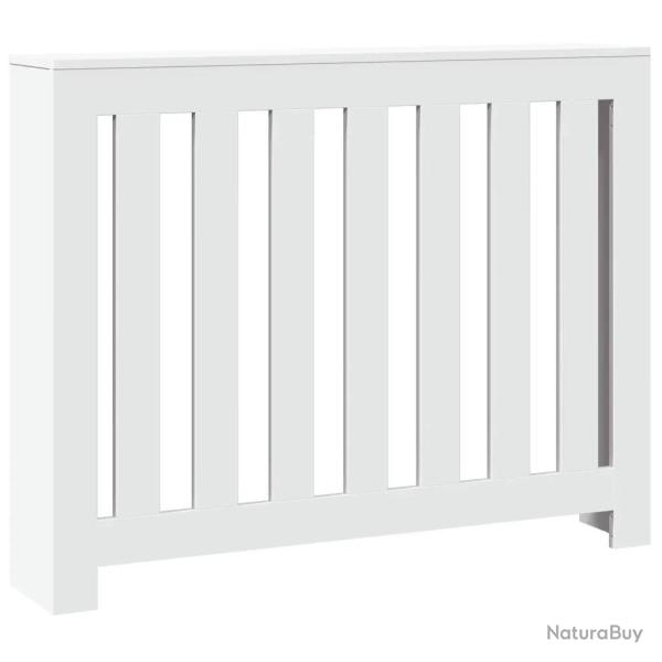 Cache-radiateur moderne �tag�re d�corative 104 x 20 x 82 cm en bois d'ing�nierie blanc 02_0049816