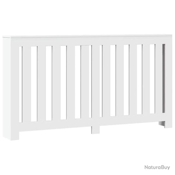 Cache-radiateur moderne pratique avec �tag�re 149 x 20 x 82 cm en bois d'ing�nierie blanc 02_0049825