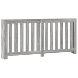 Cache-radiateur moderne avec &eacute;tag&egrave;re pratique salon 175 x 20 x 82 cm en bois d'ing&eacute;nierie gris 02_0