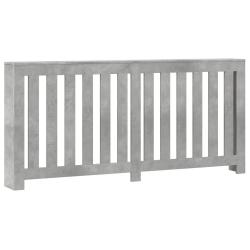 Cache-radiateur pratique moderne pour salon 175 x 20 x 82 cm en bois d'ing&eacute;nierie gris b&eacute;ton 02_004