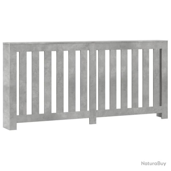 Cache-radiateur pratique moderne pour salon 175 x 20 x 82 cm en bois d'ing�nierie gris b�ton 02_004