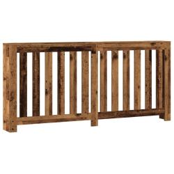 Cache-radiateur moderne pratique &eacute;tag&egrave;re 175 x 20 x 82 cm en bois d'ing&eacute;nierie vieux bois 02_0049841