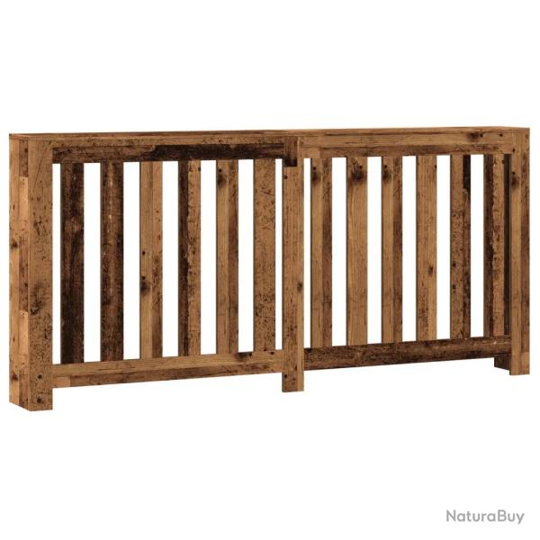Cache-radiateur moderne pratique �tag�re 175 x 20 x 82 cm en bois d'ing�nierie vieux bois 02_0049841
