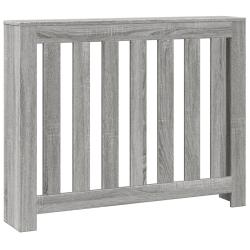 Cache-radiateur moderne avec &eacute;tag&egrave;re pratique salon 104 x 20 x 82 cm en bois d'ing&eacute;nierie gris 02_0