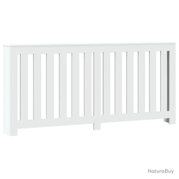 Cache-radiateur moderne avec �tag�re pratique 175 x 20 x 82 cm en bois d'ing�nierie blanc 02_0049834