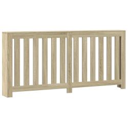 Cache-radiateur moderne avec &eacute;tag&egrave;re fonctionnelle 175 x 20 x 82 cm en bois d'ing&eacute;nierie ch&ecirc;ne sono