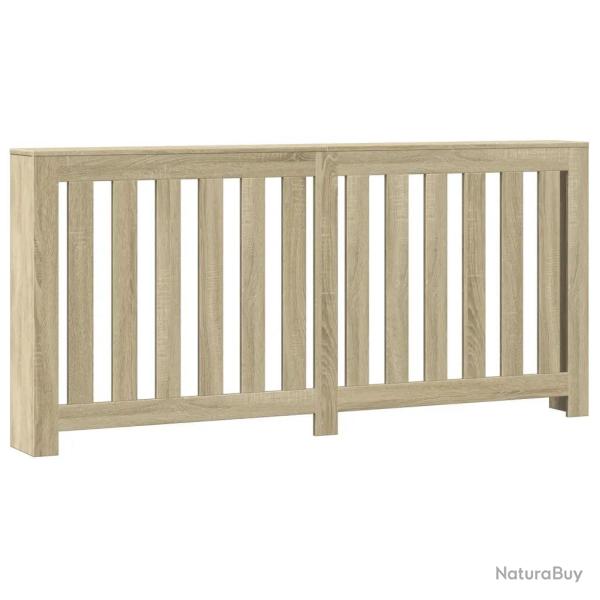 Cache-radiateur moderne avec �tag�re fonctionnelle 175 x 20 x 82 cm en bois d'ing�nierie ch�ne sono