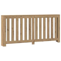 Cache-radiateur espace de rangement moderne 175 x 20 x 82 cm en bois d'ing&eacute;nierie ch&ecirc;ne artisanal 0