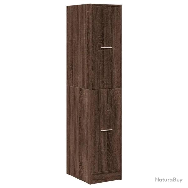 Armoire apothicaire multifonctionnelle rangement bureau 30 x 41 x 144 cm en bois d'ing�nierie ch�ne