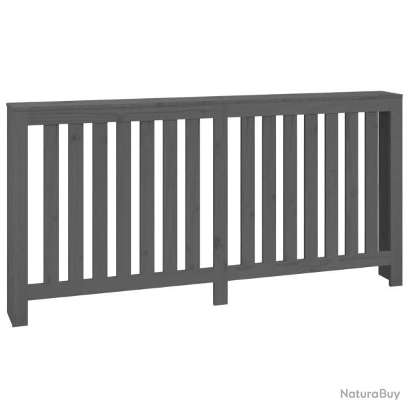 Cache-radiateur en bois de pin massif moderne � lattes �tag�re d�corative 169 x 19 x 84 cm en bois