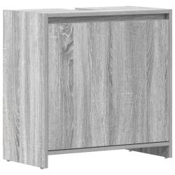 Armoire de bain sonoma gris chic rangement spacieux 60 x 33 x 61 cm finition &eacute;l&eacute;gante en bois d'ing